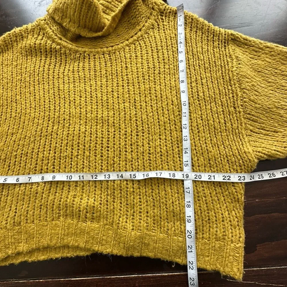 Anthropologie Pilcro Zamora Cowl Neck Sweater S Wool Alpaca Chunky Oversized